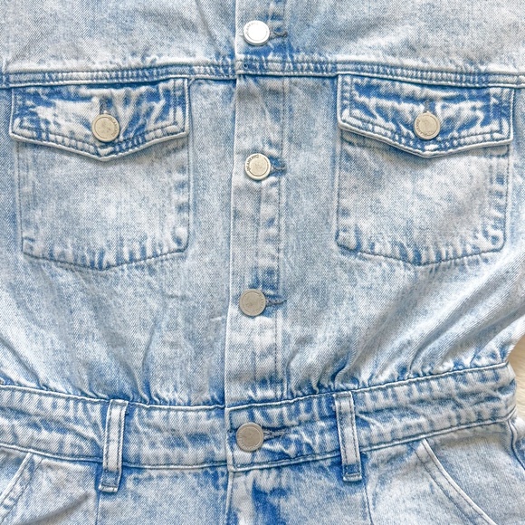 BLANKNYC Head Backstage Acid Wash Denim Romper Jumpsuit - Picture 5 of 14